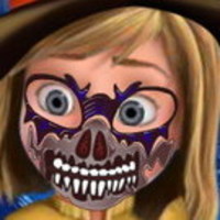 Riley Halloween Face Art