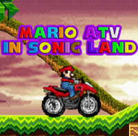 Mario ATV in Sonic Land