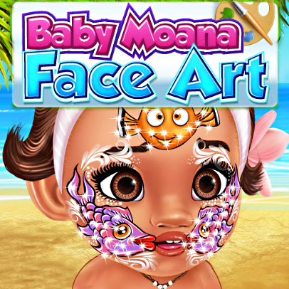 Baby Moana Face Art