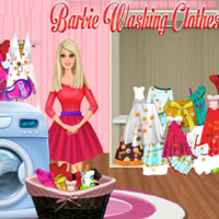 Barbie Washing Clothes