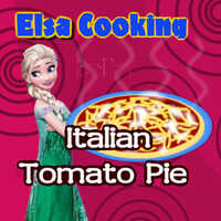 Elsa Cooking Italian Tomato Pie