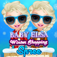 Baby Elsa Winter Shopping Spree