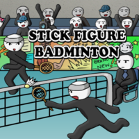 Stick Figure Badminton