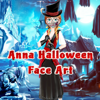 Anna Halloween Face Art