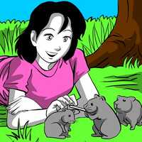 Girl & Hamsters