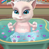Talking Angela Bathing